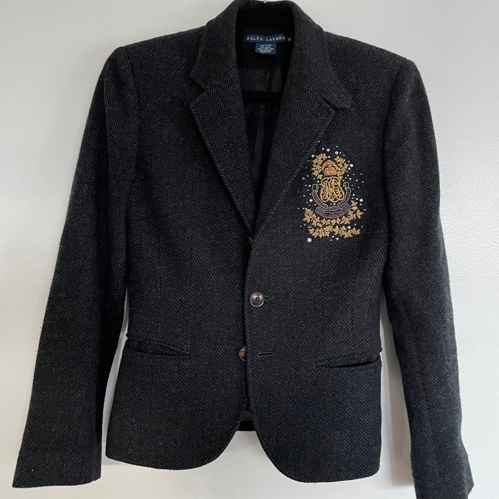 Ralph Lauren Blue Label Crest Patch Blazer